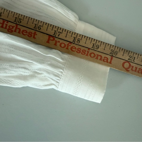 CIDER NWT White Ruffle Vintage Style Cotton Dress With Lining Boho - Picture 10 of 11